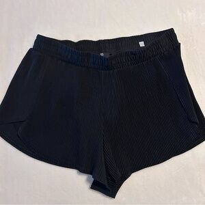 Black Pleated Shorts